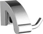 ® Polished Chrome Robe & Towel Hook ECK-260O, Durable Zinc Alloy, Wall-Mounted,