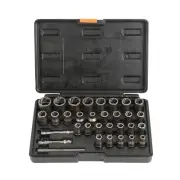 32 PC Bolt Extractor Set Impact Bolt & Nut Remover Set, Stripped Lug Nut Remover