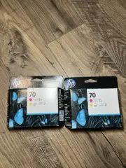 2021 GENUINE HP #70 Magenta / Yellow Printhead DESIGNJET Z2100 C9406A . Set Of 2