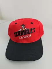 Terrible's Casinos w/ Terrible Herbst Sheriff Advertising Red Snap Back Cap Hat