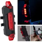 5 LED red Rechargeable USB LED Bike Tail Light Safety Warning Bicycle Front Lamp