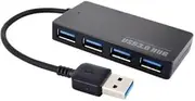 4 Port USB 3.0 Hub, Super Speed Splitter Extender, PC Thin