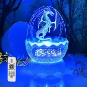 Unique Dragon Egg Digital Clock Ok to Wake up Alarm Clock with Night Light / Lul