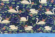 White swans table runner -handmade - Great For Family Gathering
