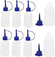 Mipcase 10Pcs Precision Tip Squeeze Glue Bottles Ldpe Soft Applicator for Crafts Leak Design for Scrapbooking Painting and DIY Projects