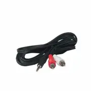 Uninex RS06: Stereo "Y" Adaptor, Mini-Stereo Plug to 2 RCA Plugs - 6ft. (1.83m)