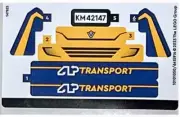 LEGO Sticker Sheet Technic: Construction: 42147Dump Truck NEW