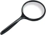 Handheld 5X Magnifying Glass for Elderly Students Learn to Read Newspapers on Site Observation High Magnification Magnifier