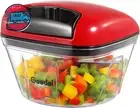 Manual Food Processor Vegetable Chopper, Pull Chopper with String, Food Chopper