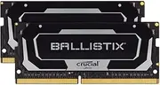 Crucial Ballistix 16GB (2x8GB) DDR4 SODIMM 3200MHz CL16 Black Aluminum Heat Spreader Intel XMP2.0 AMD Ryzen Notebook Gaming Memory
