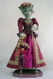 Cloth Art Doll CD Pattern “Madame Le Chat” by Stephanie Novatski
