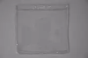 LOT OF 10 ZEBRA CLEAR VYNIL HORIZONAL BAGDE HOLDER 1820-1200