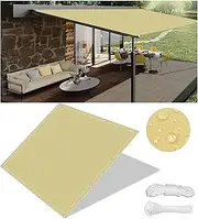 Safety Net Protection Rope Net Waterproof Rectangle Sun Shade Sail UV Protection 100% Polyester 3.7x8M Ideal for Garden Patio Greenhouse Pool Chicken Coop and Plant Coverage.
