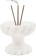 Radicaln Marble Sophisticated Incense Holder White 10.16 CM Handmade Incense Holder for Sticks - Ideal for Room Décor - Incense-Sticks - Ash Trays Indoor - Incense Burner