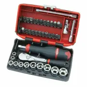 Sidchrome 38 Piece 1/4" Metric Drive Nano Socket Set