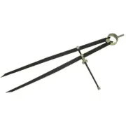 Moore and Wright 300mm 12" Powder Coated Tool Steel Bow Spring Dividers MW5012P