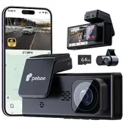 4K 3 Channel Dash Cam Front and Rear Inside, Dash Camera for Cars, 4K+1080P+1...