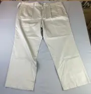 Dockers Mens Size 42x30 Signature Khaki Pants Pleated Classic Fit Wrinkle Free
