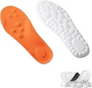 [Generic] Steppes Insoles, Stepprs Cloud Soles for Women Men Insole, Mega Comfort Soft Shoe Inserts Move Insoles All Day (Orange, 41-42)