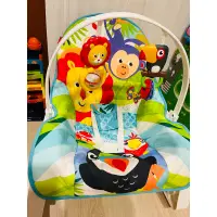 在飛比找蝦皮購物優惠-二手Fisher-Price 費雪 可愛動物震動安撫躺椅