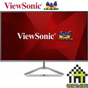 優派 VX2476-SH 24吋 Viewsonic 無邊框 IPS 顯示器 IPS 【每家比】
