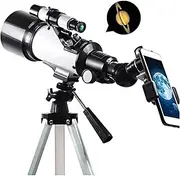 Bluetooth Earphone Telescopes for Astronomy Telescope with Adjustable Tripod & Phone Adapter, Portable Scope for Stars K