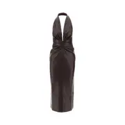 [THE ANDAMANE] THE ANDAMANE 'Zendaya' vegan leather midi dress Woman 40 40 Red