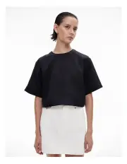 [Witchery] Linen Crop Popover in Black