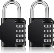 2X Combination Padlock 4-Digit Outdoor Weatherproof Security School Lock Travel