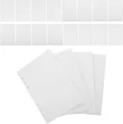 HOUDERCO 180 Pcs A5 Refillable Paper Blank Refill Paper 6-Ring Binder Refills Planner Filler Paper Insert for 6-Ring Binders Planner Journal Notebook Dairy