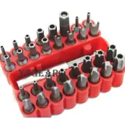 33 pcs Security Torq Torx Hex Tamper Proof Bit Set w/ Magnetic Bit Holder