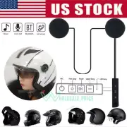 Bluetooth Helmet Motorcycle Headset Speakers Hands-free Call w/Mic Rechargeable