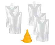 Plastic Liquor Pouches Drinking Flasks,Reusable Liquid Spout Bags,BPA Free