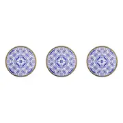 3x LVD Metal Trivets Santorini Placemat Pad Home/Kitchen Decor 20cm Assorted