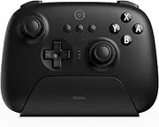 8Bitdo Ultimate Bluetooth Controller with Charging Dock, Wireless Pro Controller with Hall Effect Sensing Joystick, Compatible with Switch/Switch 2, Windows and Steam Deck (Black)