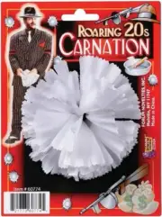 Gangster Carnation Flower 20's Mob Fancy Dress Up Halloween Costume Accessory