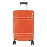 在飛比找ETMall東森購物網優惠-FILA 29吋簡約時尚碳纖維飾紋系列鋁框行李箱-釉橘