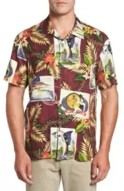 Tommy Bahama Santa Christmas Holiday Silk Aloha Shirt Big Tall Size 2XB NWT $150
