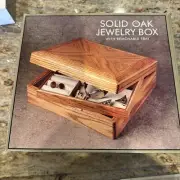Christopher Hayes Solid Oak Jewelry Box- Brand New In Box