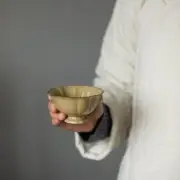 Ding Ware Yellow Handmade Sunflower Cup Master Cup Kung Fu Tea Set Tea Tasting
