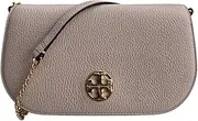 [Tory Burch] Women's Chelsea Pebbled Leather Crossbody Shoulder Bag (Delicate Pink), Delicae Pink, Crossbody
