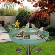 Base Bird Bath with Metal Stake Garden Bird Bath for Outdoors Tall Bir 5 Prongs