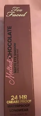 Too Faced Melted Chocolate Matte Eye Shadow AMARETTO Waterproof .16oz NEW NIB