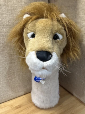 Toys By Daphne Oversized Plush Lion Hand Puppet New Old Stock Damaged Tag