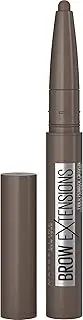 Maybelline Brow Extensions Eyebrow fiber Pomade Crayon, Fiber Stickeyebrow Makeup, Eye Makeup, Soft Matte Finish, for Thicker, Natural-looking Eyebrows, Deep Brown, 0.014 Ounce