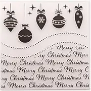 Welcome to Joyful Home 1PC Christmas Bell Background Embossing Folder for Card Making Floral DIY Plastic Scrapbooking Photo Album Card Paper DIY Craft Decoration Template Mold