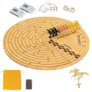 Horse Racing Board Game with 11 Luxury Metal Horses, Portable Horse Race Boar...