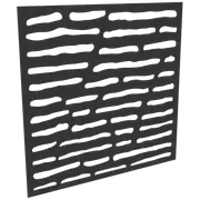 ProtectorAl 300 - 1200 x 300 - 1200mm Dark Charcoal / Gloss White Slate Unframed Composite Deco Panel