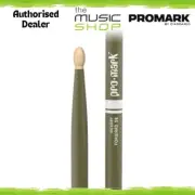 Promark Forward 5B Green Painted Hickory Drumsticks - TX5BW-GREEN (Drum Sticks)