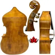 Hand Made flat back 5 strings Upright double bass3/4 ,Maple back and Spruce wood
